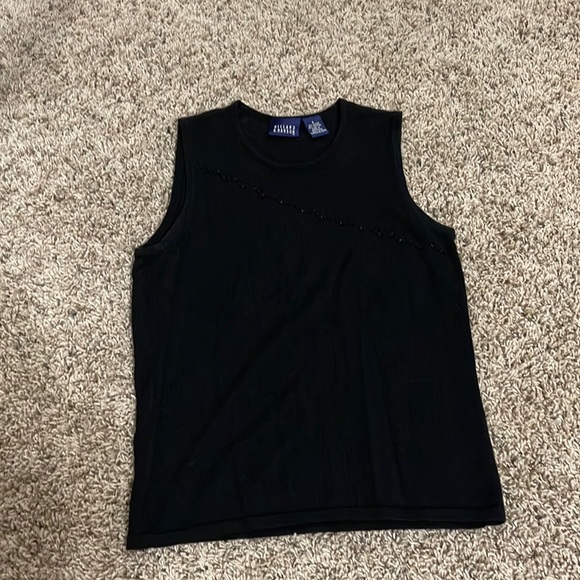 Sweater Tank Top with Beading - Picture 1 of 6